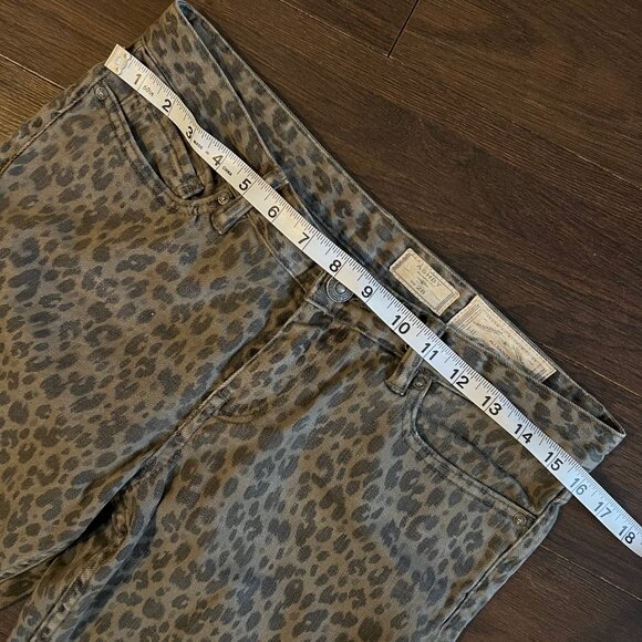 ALL SAINTS | Ashby Leopard Print Skinny Jeans (28) - Picture 9 of 10